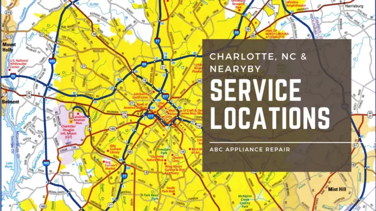 Service Locations – ABC Appliance Repair in Charlotte, NC
